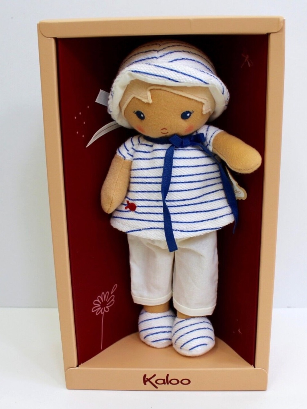Kaloo Tendresse Little Sailor Eli Doll Ragdoll Plush Medium 10"